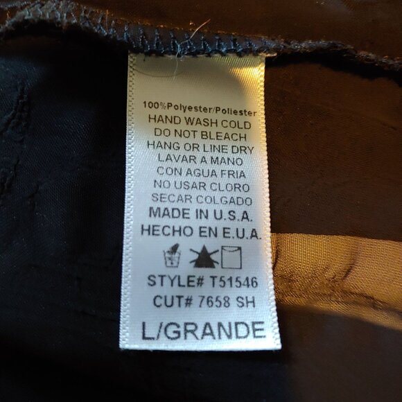 Mona B Smoky Black Sheer Witchy Whimsygoth Grunge Rocker Metal Top Lace L - Picture 16 of 16